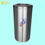 STAINLESS STEEL BIN c/w Open Top