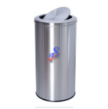 STAINLESS STEEL BIN c/w SWING TOP