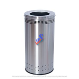 STAINLESS STEEL BIN c/w OPEN TOP