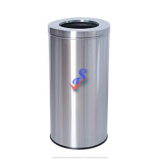STAINLESS STEEL BIN c/w OPEN TOP